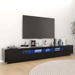 vidaXL Tv-meubel met LED-verlichting 260x35x40 cm zwart, Verzenden, Nieuw, 50 tot 100 cm, Minder dan 100 cm