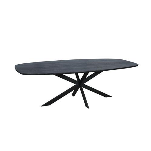 *WOONWINKEL* Starfurn Ferris Eiken Eettafel Deens Ovaal Zwar, Huis en Inrichting, Tafels | Eettafels, Nieuw, Verzenden