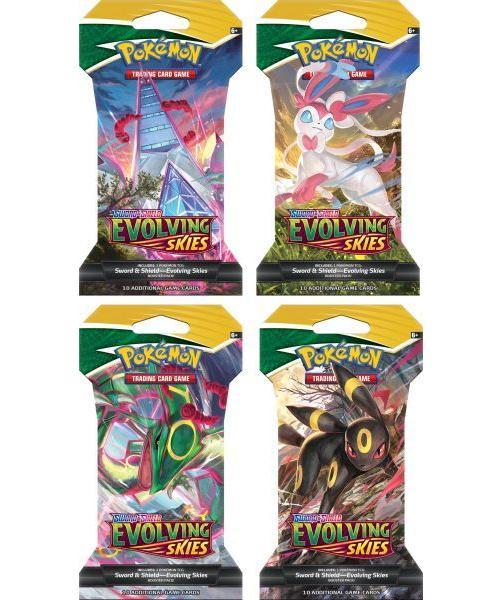 Pokémon TCG Sword & Shield Evolving Skies-Sleeved Booster, Hobby en Vrije tijd, Verzamelkaartspellen | Overige, Nieuw, Ophalen of Verzenden