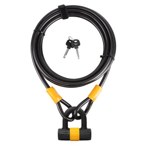 VINZ Kinabalu Kabelslot - 12mm x 5 Meter, Motoren, Accessoires | Sloten, Verzenden