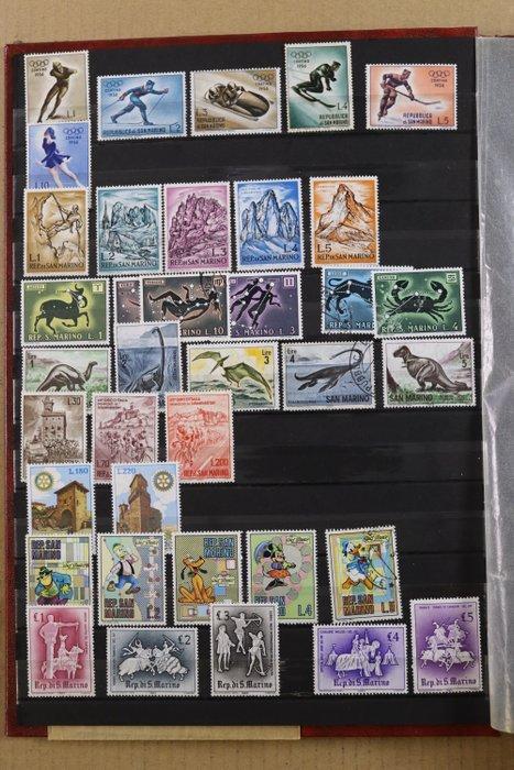 Wereld 1872/1990 - Lot in 7 stockboeken en 1 Davo crystal, Postzegels en Munten, Postzegels | Amerika