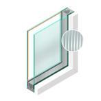 Dubbel glas Figuur HR++ Canale blank 4mm - sp - #4mm, Ophalen of Verzenden, Nieuw