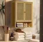 Badkamer Bamboe Hangkast – Opbergkast met Dubbele Deur, Verzenden, Nieuw