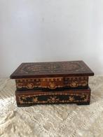 Doos - Sorrento box met ingelegd hout, Antiek en Kunst