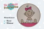 Geboortebord Baby met strik geboorteborden huren voor meisje, Kinderen en Baby's, Kraamcadeaus en Geboorteborden, Ophalen, Zo goed als nieuw