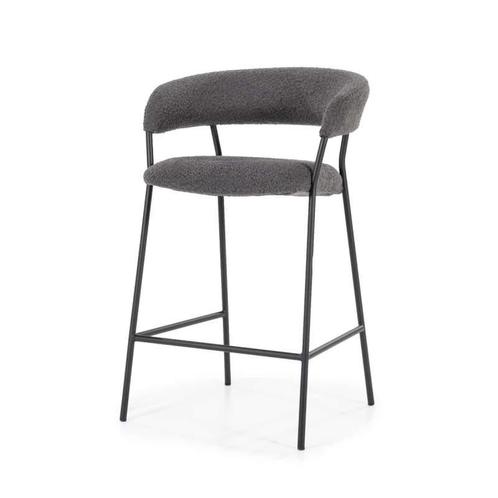 Barstoel Luka - Anthracite Copenhagen - 95788 - barkruk/s..., Huis en Inrichting, Stoelen, Nieuw, Stof