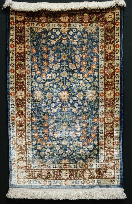 Turks Hereke zijden tapijt - Tapijt - 85 cm - 54 cm, Huis en Inrichting, Stoffering | Tapijten en Kleden