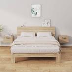 vidaXL Nachtkastjes 2 st wandgemonteerd 34x30x20 cm sonoma, Minder dan 45 cm, Verzenden, Nieuw, Minder dan 55 cm