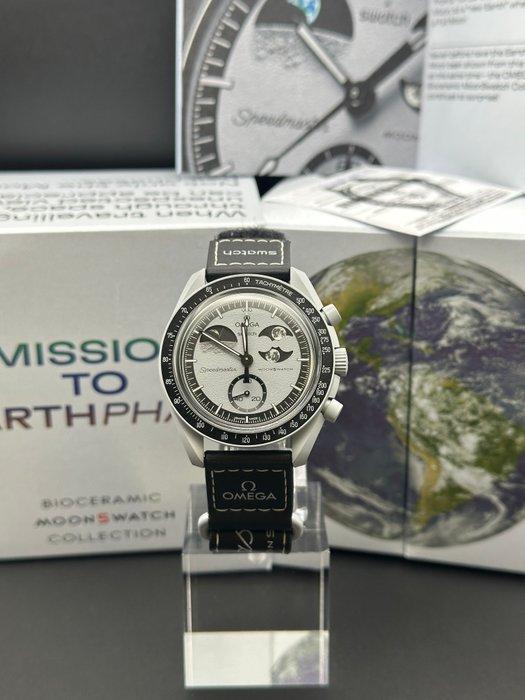 Omega x Swatch - Moonswatch - Mission to Earthphase - Zonder, Sieraden, Tassen en Uiterlijk, Horloges | Heren