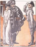 Wilhelm kondigt het koningrijk van Polen aan op spotprent, Verzenden