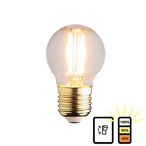 LED lamp E27 | 3-staps dimbaar | 4 watt | 2200K extra warm w, Huis en Inrichting, Lampen | Losse lampen, Overige typen, Nieuw