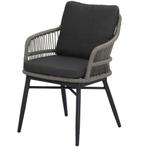 Catania dining tuinstoel rope zand antraciet aluminium, Tuin en Terras, Tuinsets en Loungesets, Ophalen of Verzenden, Nieuw