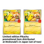 Pokémon - 2 Card - Pikachu 020/M-P Limited edition, Promo, Hobby en Vrije tijd, Nieuw