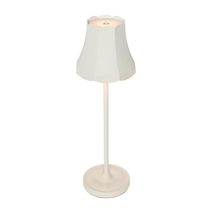 Retro tafellamp off-white oplaadbaar IP44 - Granny, Huis en Inrichting, Lampen | Tafellampen, Nieuw, Minder dan 50 cm