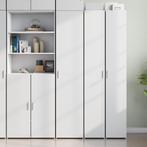 vidaXL buffetkast 40x42,5x185 cm bewerkt hout wit, Huis en Inrichting, Kasten | Buffetkasten, Minder dan 50 cm, Verzenden, Nieuw