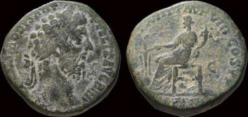 177-192ad Roman Commodus Ae sestertius Fortuna seated lef..., Postzegels en Munten, Munten | Europa | Niet-Euromunten, Verzenden