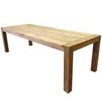 Krista dining tuintafel 260x100xH77,5 cm - poten 10 cm teak, Ophalen of Verzenden, Nieuw, Teakhout