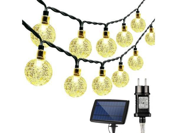 Veiling - JPro 3in1 Cristal 60 Lichtsnoer stekker + zonne-En, Tuin en Terras, Buitenverlichting