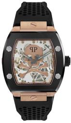 Philipp Plein PWBAA0121 The Skeleton horloge 44 mm, Sieraden, Tassen en Uiterlijk, Horloges | Heren, Overige merken, Staal, Verzenden