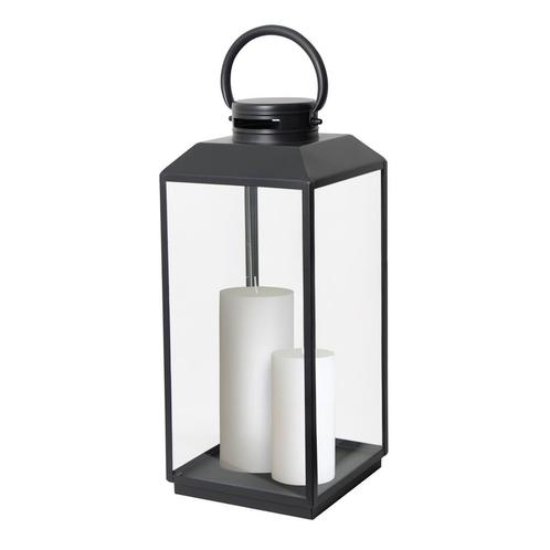 Newport Windlicht Zwart Large Tuinaccessoires Windlichten, Huis en Inrichting, Lampen | Overige, Nieuw, Verzenden