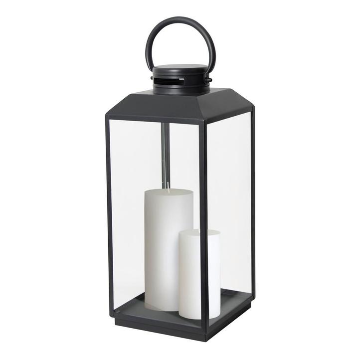 Newport Windlicht Zwart Large Tuinaccessoires Windlichten, Huis en Inrichting, Lampen | Overige, Nieuw, Verzenden