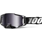 Crossbril 100% Armega Zwart - Mirror Zilver Flash, Nieuw met kaartje, Motorcrosskleding, Heren, 100%