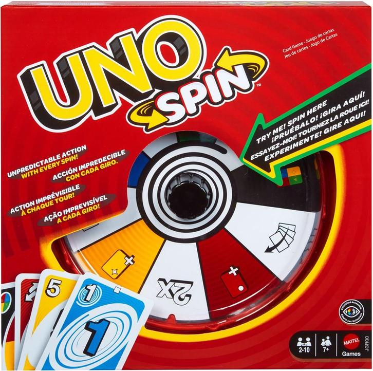 Uno - Spin | Mattel - Kaartspellen, Hobby en Vrije tijd, Gezelschapsspellen | Kaartspellen, Nieuw, Verzenden