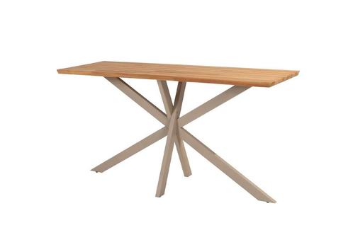 Taste by 4 Seasons Prado bar tafel latte met teak blad 200 x, Tuin en Terras, Tuinsets en Loungesets, Ophalen of Verzenden