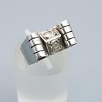 Zilver, Art Deco, Tank ring - Ring, Antiek en Kunst