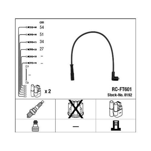 Ngk Rc-Ft601 Bougiekabelset Fiat, Computers en Software, Laptop-opladers, Verzenden