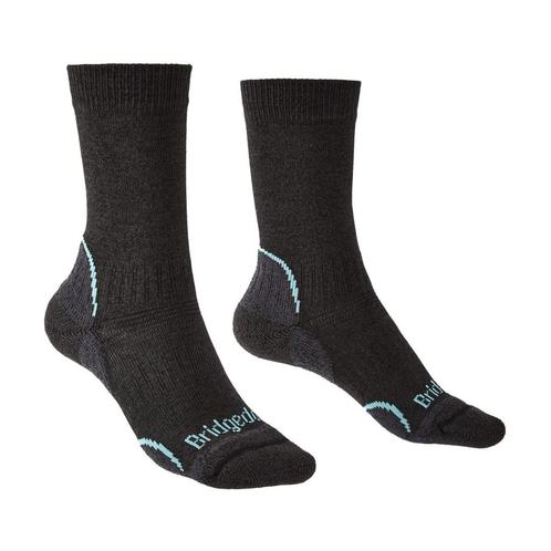 Bridgedale Hike Lightweight T2 Coolmax Crew  Antraciet - Dam, Sport en Fitness, Bergsport en Wandelen, Kleding, Nieuw, Verzenden