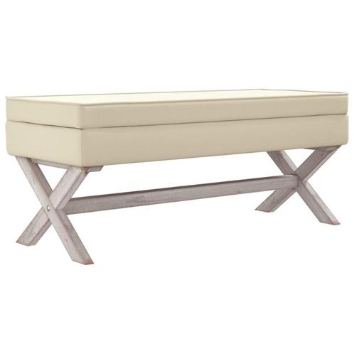 Opbergkruk Linnen 110cm - Retourdeal - Stijlvol & Voordelig!, Huis en Inrichting, Krukjes, Nieuw, Hout, Ophalen of Verzenden