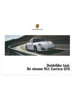 2011 PORSCHE 911 CARRERA GTS HARDCOVER BROCHURE NEDERLANDS, Boeken, Auto's | Folders en Tijdschriften, Nieuw, Porsche, Author