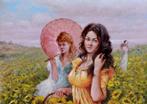 Domenico Ronca (1964) - Girls among the sunflowers