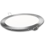 LED plafondlamp - inbouw rond - Warm wit - zilver - 15 W, Ophalen of Verzenden, Nieuw