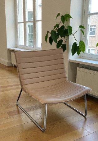 Arte & D. - Fauteuil - Leder, Staal - Designfauteuil, Antiek en Kunst, Kunst | Designobjecten