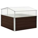 Tuinkas 100x100 - OP=OP - Bruin - Ideaal voor balkon!, Tuin en Terras, Kassen, Polycarbonaat, Ophalen of Verzenden, Aluminium