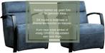 Leren Industri�le Fauteuil Arrival Zwart Leer Zwarte Stoel