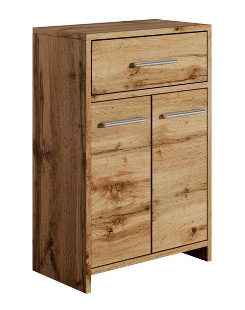 Badkamerkast Nemo 52 x 29 x 79 cm Eiken Staande Kolomkast, Huis en Inrichting, Badkamer | Badkamermeubels, Nieuw, (Half)hoge kast