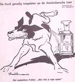 Spotprent over toelating van honden in de tram in Amsterdam, Verzenden