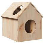 vidaXL Kattenhuis 41x50x50 cm massief grenenhout, Dieren en Toebehoren, Katten-accessoires, Verzenden, Nieuw