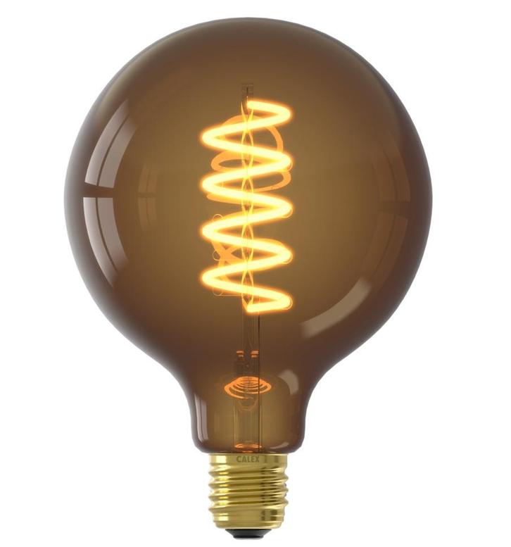Calex LED Globelamp G125 E27 4W 120lm 1800K Natural Bruin..., Huis en Inrichting, Lampen | Overige, Nieuw, Ophalen of Verzenden