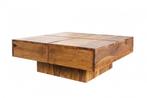 Salontafel BOLT 70cm sheesham hout - 43673, Ophalen of Verzenden, Nieuw