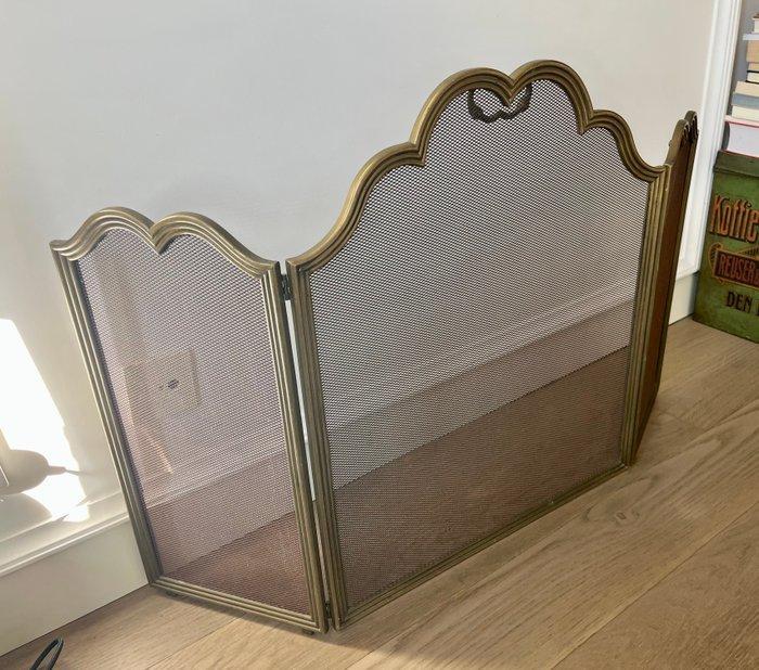 3-piece fireplace screen - Openhaard accessoire - Messing -, Antiek en Kunst, Curiosa en Brocante