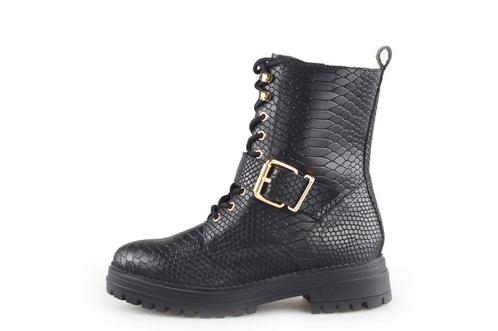 Omoda Veterboots in maat 38 Zwart | 10% extra korting, Kleding | Dames, Schoenen, Zwart, Zo goed als nieuw, Overige typen, Verzenden