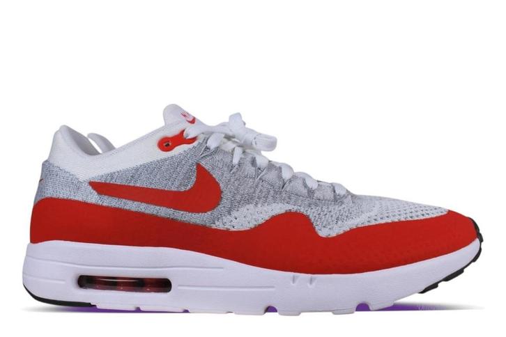 Nike Air Max 1 Ultra Flyknit University Red • 38 38.5 47, Kleding | Heren, Schoenen, Sneakers of Gympen, Ophalen of Verzenden