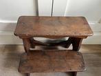 Ambachtelijk atelier - Trapje - Eik - Bibliotheek trapje, Antiek en Kunst, Curiosa en Brocante