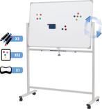 Magnetisch whiteboard - 110x75 cm - Met wielen - Wit - Jago, Verzenden, Nieuw in verpakking