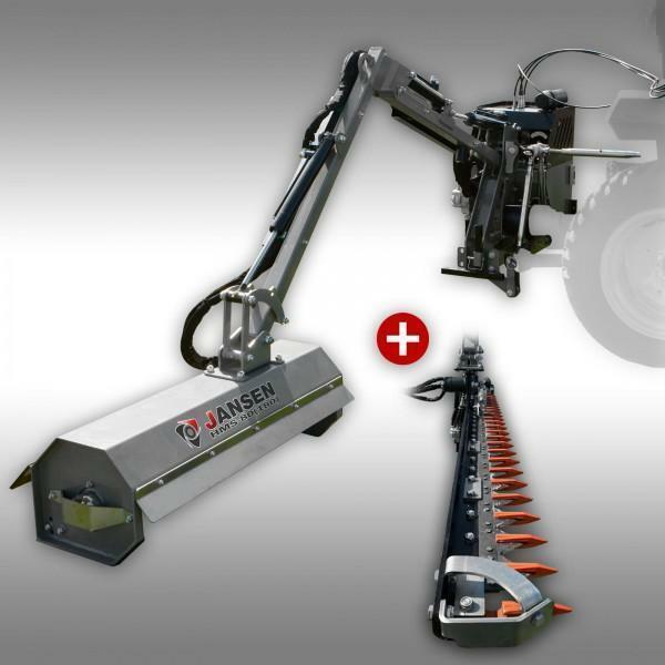 Armklepelmaaier / maaibalk Jansen HMS-80(180), Zakelijke goederen, Machines en Bouw | Tuin, Park en Bosbouw, Maaier, Ophalen of Verzenden
