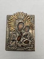 Icoon - Moeder Gods - .925 zilver, Antiek en Kunst, Antiek | Boeken en Bijbels